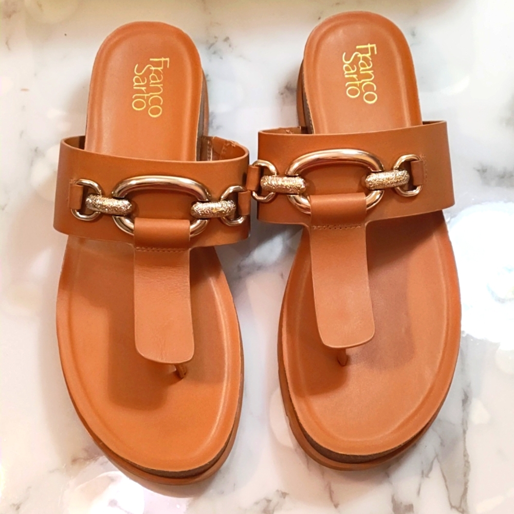 FRANCO SARTO BRIELLE WEDGE SANDAL - Women's Size 10M